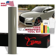 Essmo Pet Super Gloss Dark Khaki Green Vehicle Vinyl Wrap Decal Gloss Like Paint