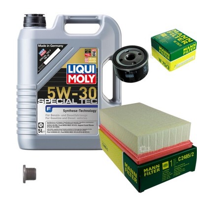 MANN Inspektionspaket 5 L LIQUI MOLY Special Tec F 5W-30 für Renault Modus/Grand
