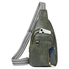 Sling Bag for Vegan Leather Crossbody Bags Travel Fanny Packs Small Shoulder ...