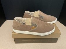 New Womens OluKai Pehuea Heu Shearling Lined Slip On Shoes. Size 8. Awesome 