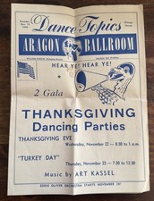 1944 Aragon Ballroom Dance Topics Newsletter Eddie Oliver WW2 Blood Drive