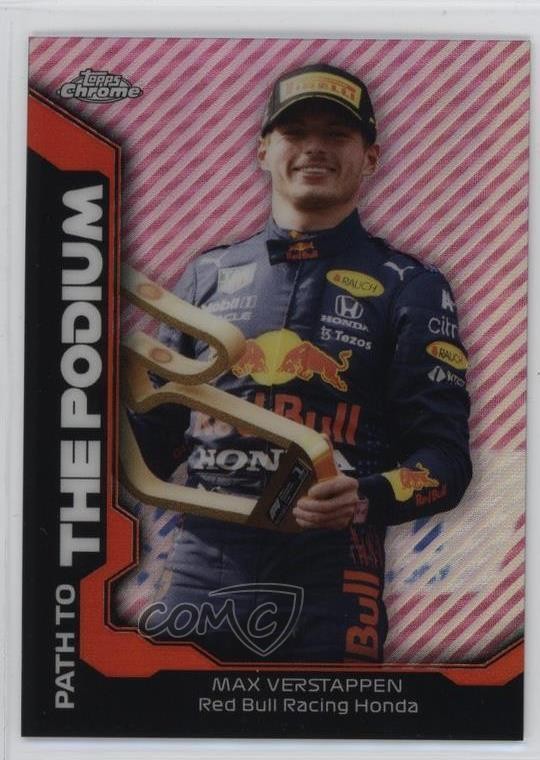2021 Topps Chrome Formula 1 Path to the Podium Max Verstappen #PTP-MV u0u