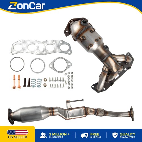 Fits 2004-2006 Nissan Altima 2.5L L4 Catalytic Converter Front Rear Set of 2 EPA