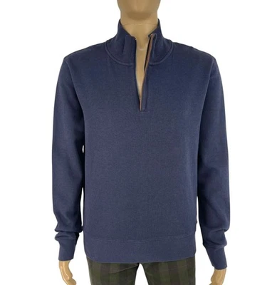 GANT Pull à Col Montant Coton Bleu Marine Half-Zip Taille 2XL - Photo 1/4