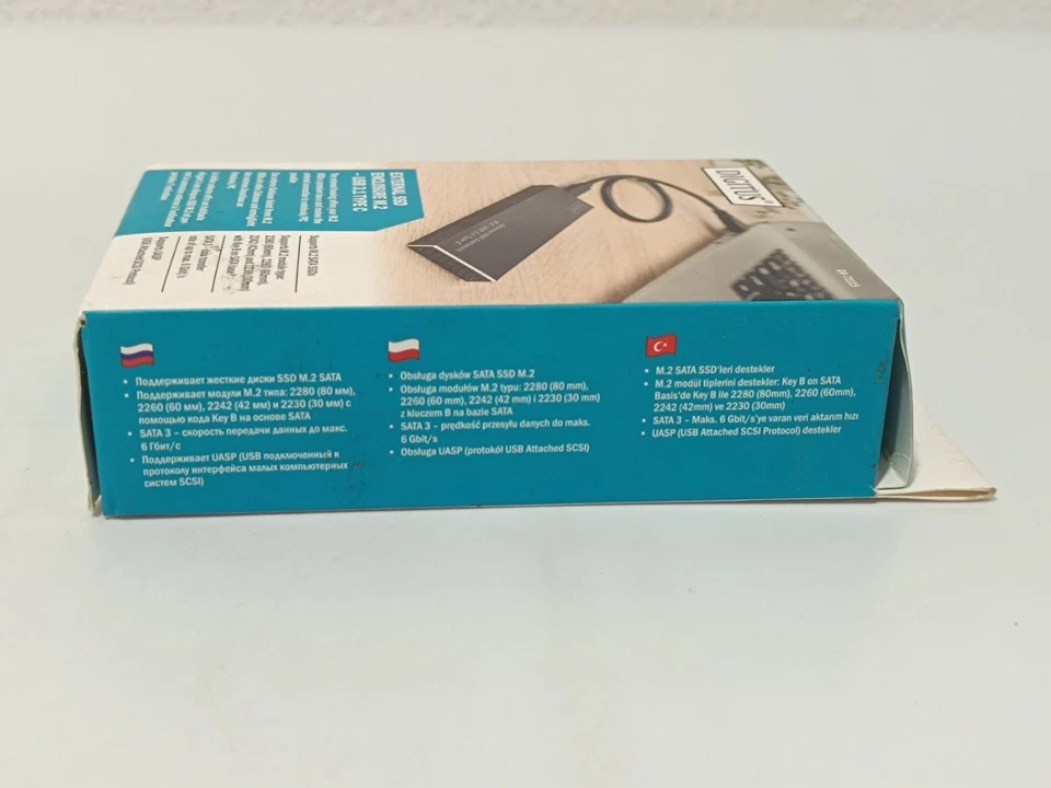 DIGITUS DA-71115 Rev2 M.2 SATA Festplatten-Gehäuse USB 3.1 /USB-C -Schwarz_0.1_6 - Bild 4 von 4