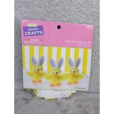Easter Crafts Pom Pom Chicks Kit Pieces Craft Supplies