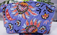Vera Bradley Mural Garden Grand Cosmetic Make...
