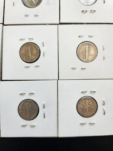 Sixteen Silver Dimes  90% Ag   Collecting / Stacking / Melt 'Junk' silver value