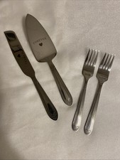 Weddings Cake Knife 4 Piece Set Love Is Sweet Forever Bride And Groom