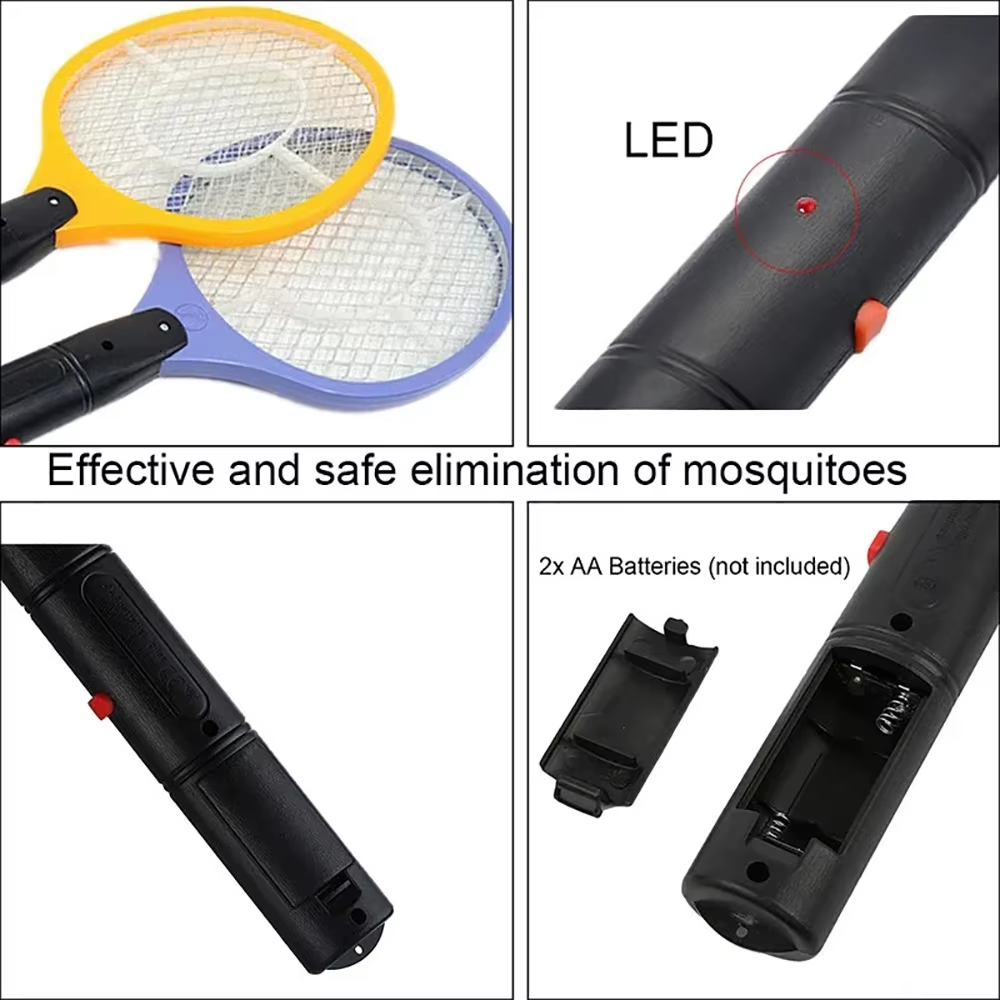 Electric Fly Insect Bug Zapper Bat Handheld Insect Fly Swatter Racket ...