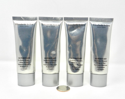 4x Elizabeth Arden Superstart Probiotic Cleanser Whip to Clay 1.7 oz each