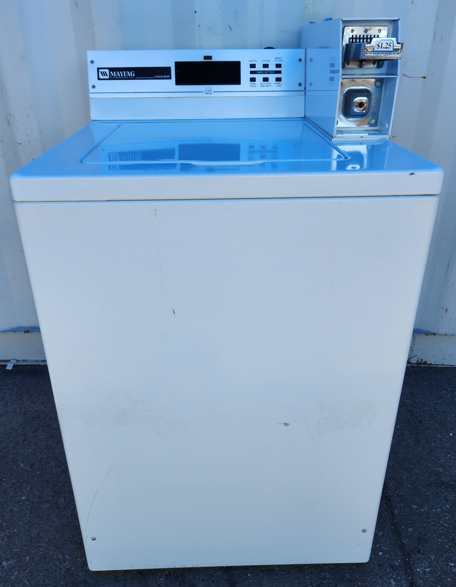 MAYTAG COIN OPERATED TOP LOAD WASHER MODEL MAT12PSLWW SERIAL NO