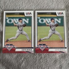 2 CADYN GRENIER RC lot 2019 Panini USA Stars & Stripes No. 85 Orioles Oregon St