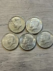 (5)  Kennedy 1966, 1967 , (2) 1968 1969 Half Dollars 40% Silver Nice condition