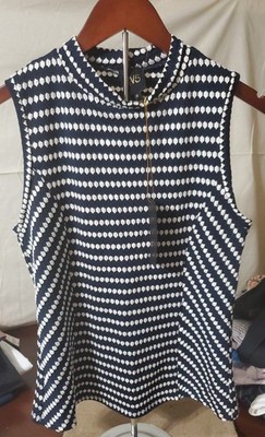 NWT Stylish W5 soft textured sleeveless knit lightweight blouse size XL