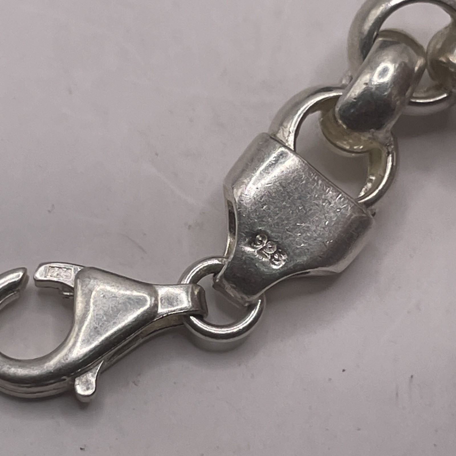 Link Solid Sterling Silver Bracelet 7.5in (19.73g) - image 6