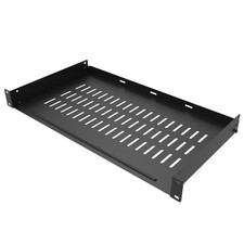 1U Vented Server Rack Shelf 10Inch Deep, Disassembled, No Lip