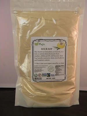 PAJE POWDER GRAVIOLA FRUIT powder (not leaves) 16oz 1lb Guanabana KOSHER Cell health PAJE