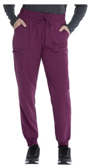 Scrubstar NEUF ♈Pantalon de yoga jogger à cordon suprême pour femme taille 3XL ~ Vin bruyère