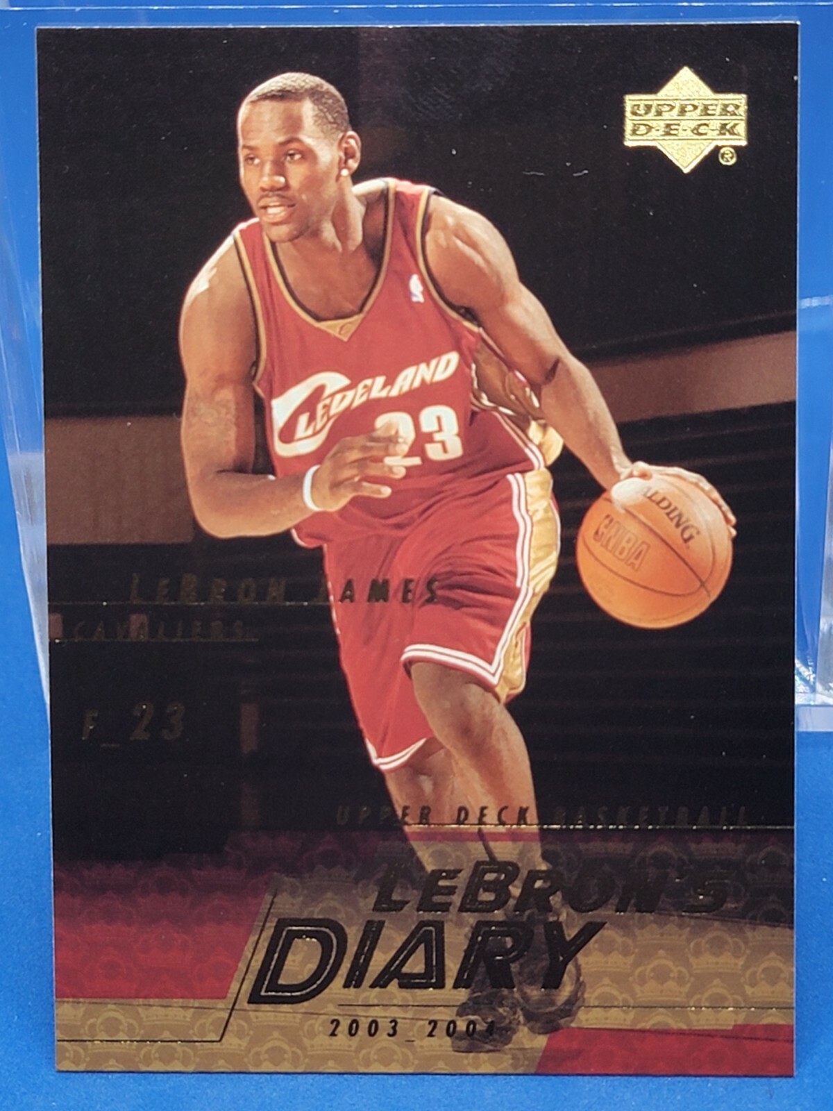 2003/04 upper deck LEBRON JAMES lebrons diary insert #LJ14 NBA GOAT HOF CHAMPION