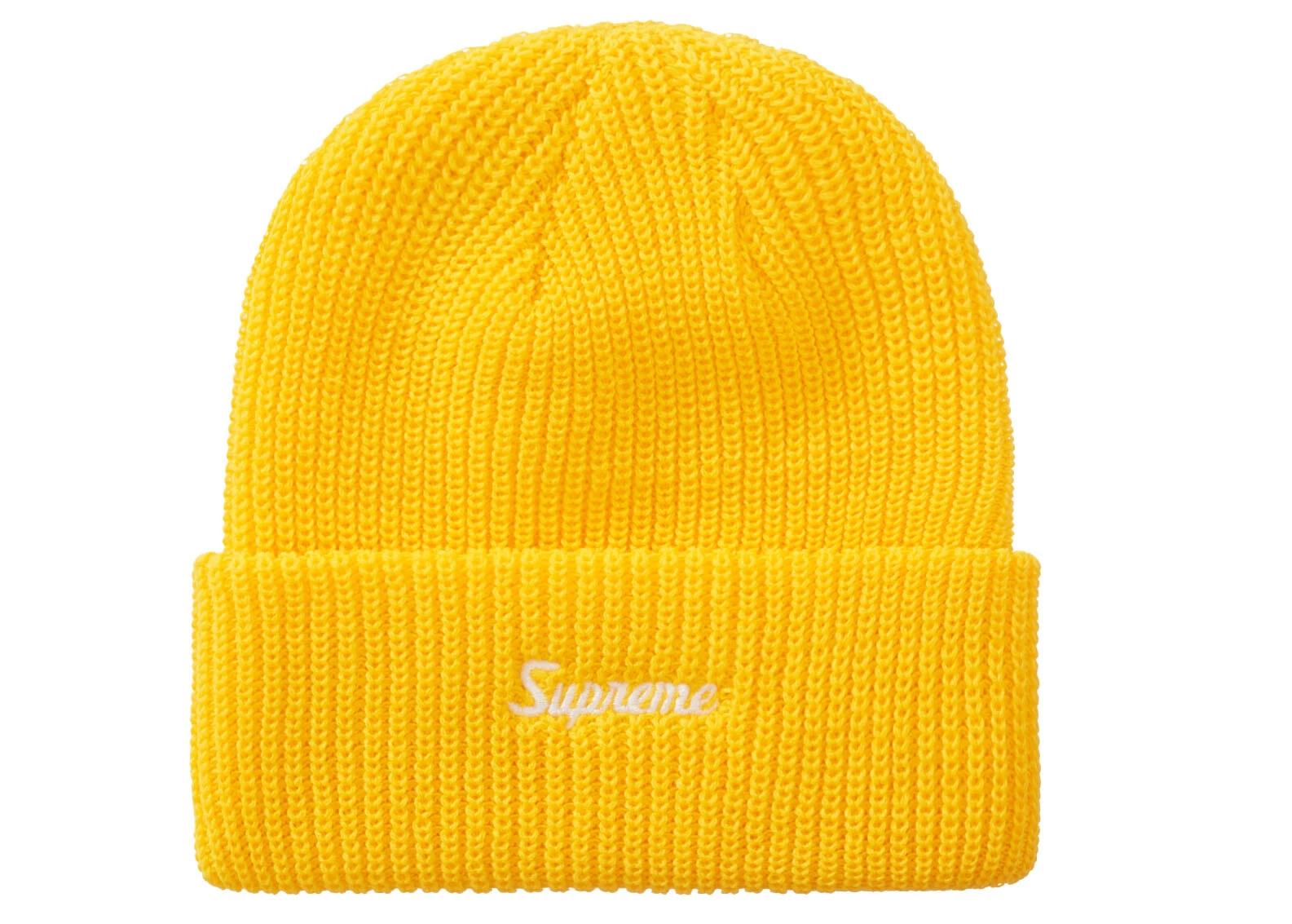 Bonnet jaune Supreme unisexe calibre lâche
