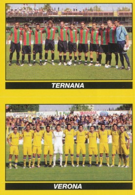 684 TEAM TEAM TEAM TERNANA FUSSBALL - HELLAS VERONA STICKER FUSSBALLER 2010 PANINI
