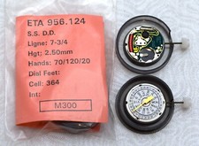 ETA 956.124  New Swiss Quartz Movement  7-3/4 Ligne  Day  Date  70/120/20