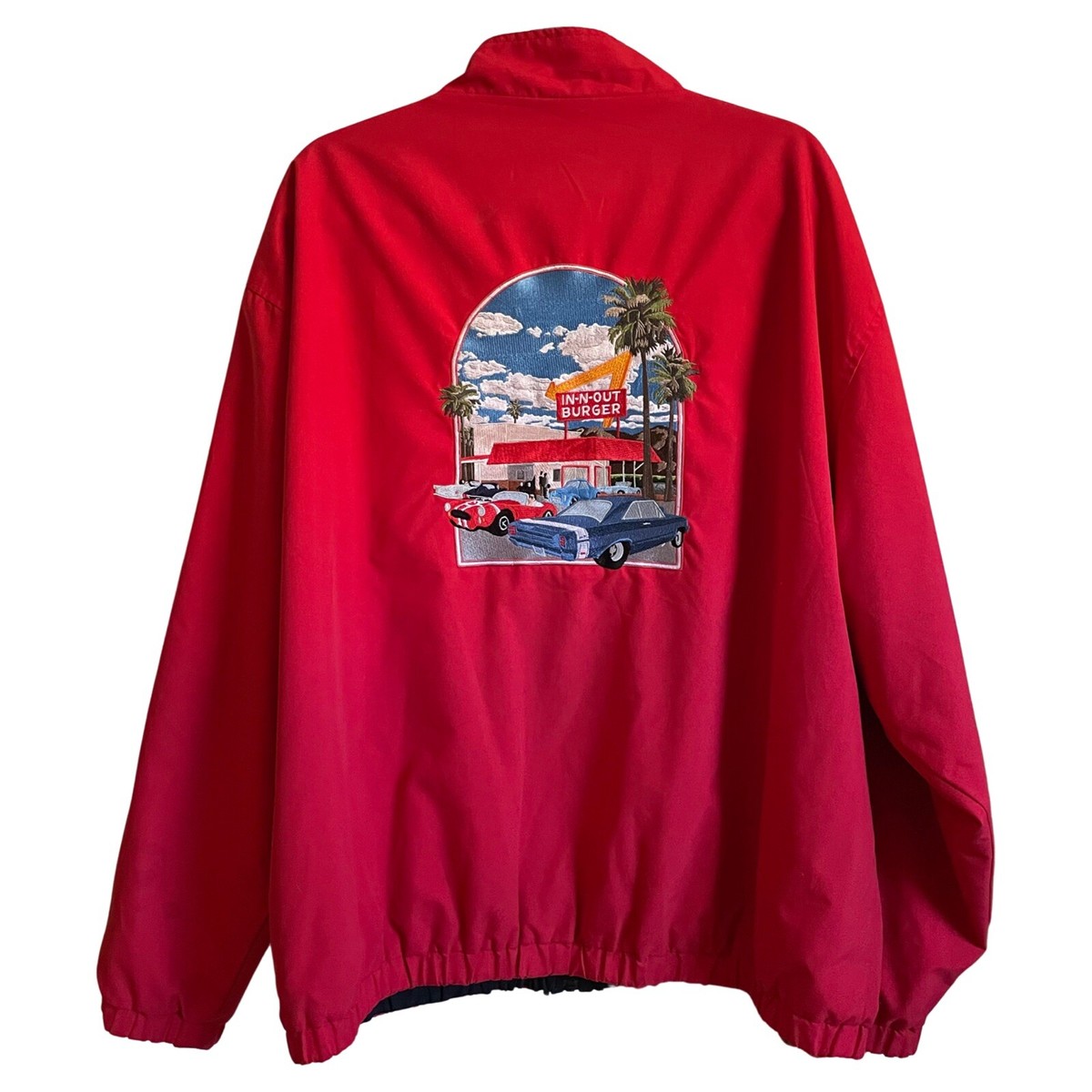 In-N-Out Burger REVERSIBLE Red / Black Embroidered Jacket (Size XL