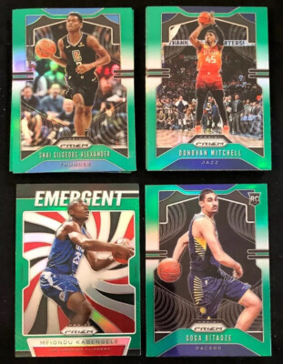 2019-20 Panini Prizm Basketball Green Prizm Cards Singles You Pick