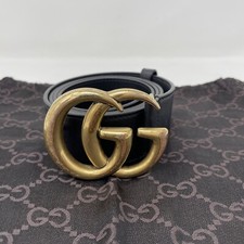 gucci BELT GG size 90 black leather