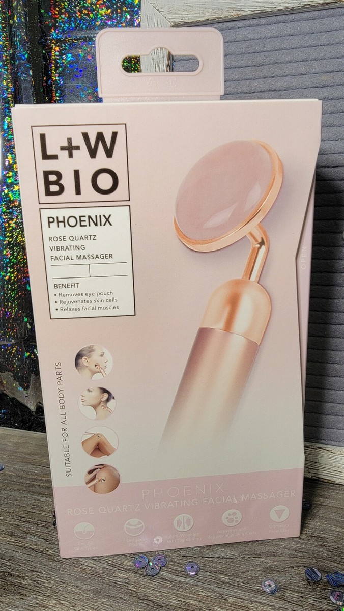 LUXE & WILLOW PHOENIX VIBRATING FACIAL MASSAGER - ROSE QUARTZ (NWB/Sealed)