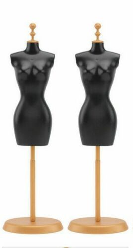 2 PC Doll Dress Form Doll Model Stands Clothing Mannequin Stand Display Racks - Picture 1 of 7