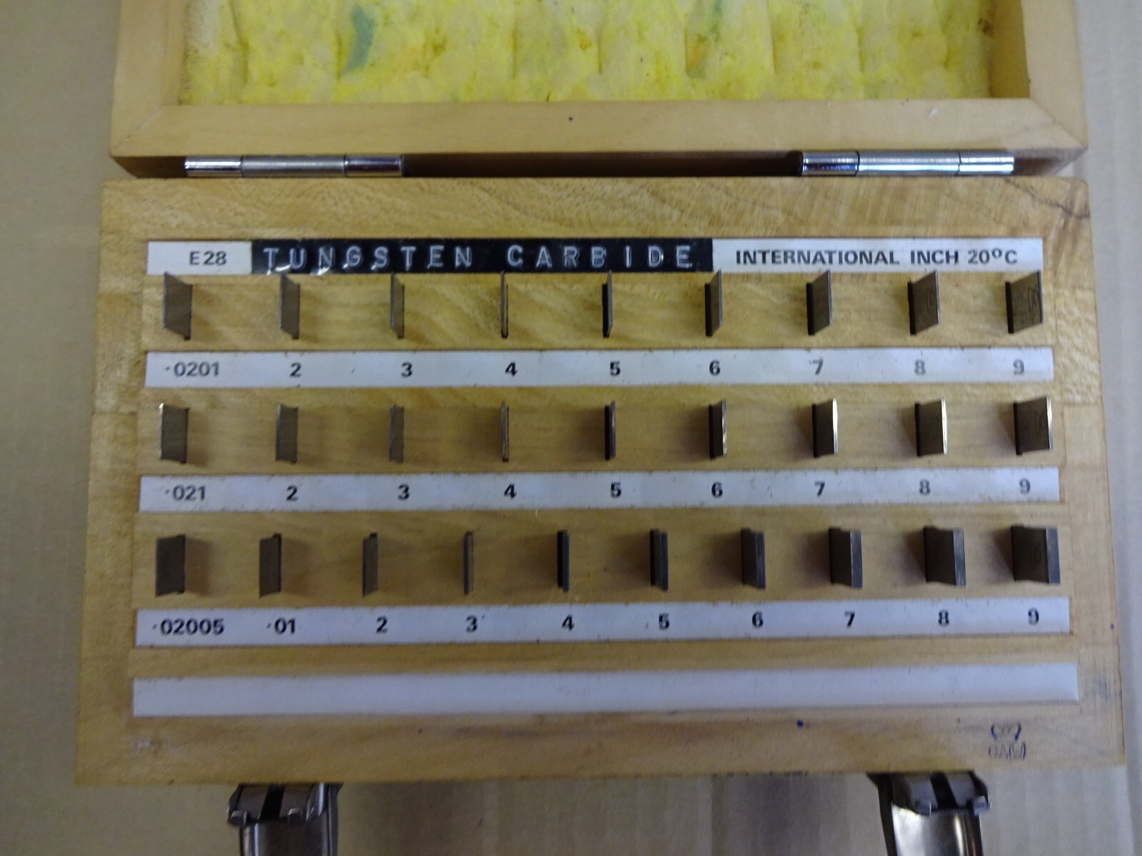 Slips, gauge blocks, carbide imperial E28 cased set eBay