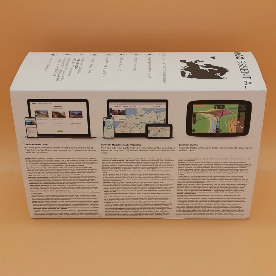 TOMTOM GO Essential 5" PKW Navigationsgerät Kartenmaterial EU 49 Länder OVP - Bild 4 von 4