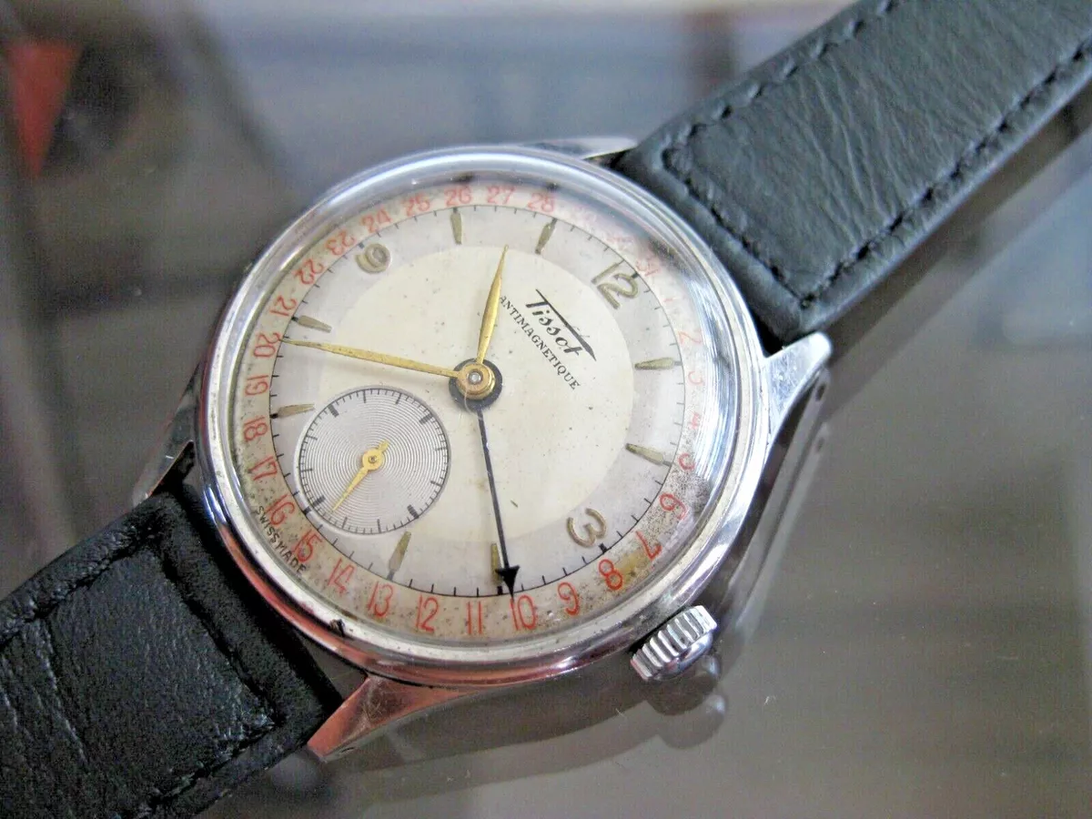 Vintage Tissot Watch Co Sub Second 15 J Pointer Date 35 MM Swiss Made cal.27 63