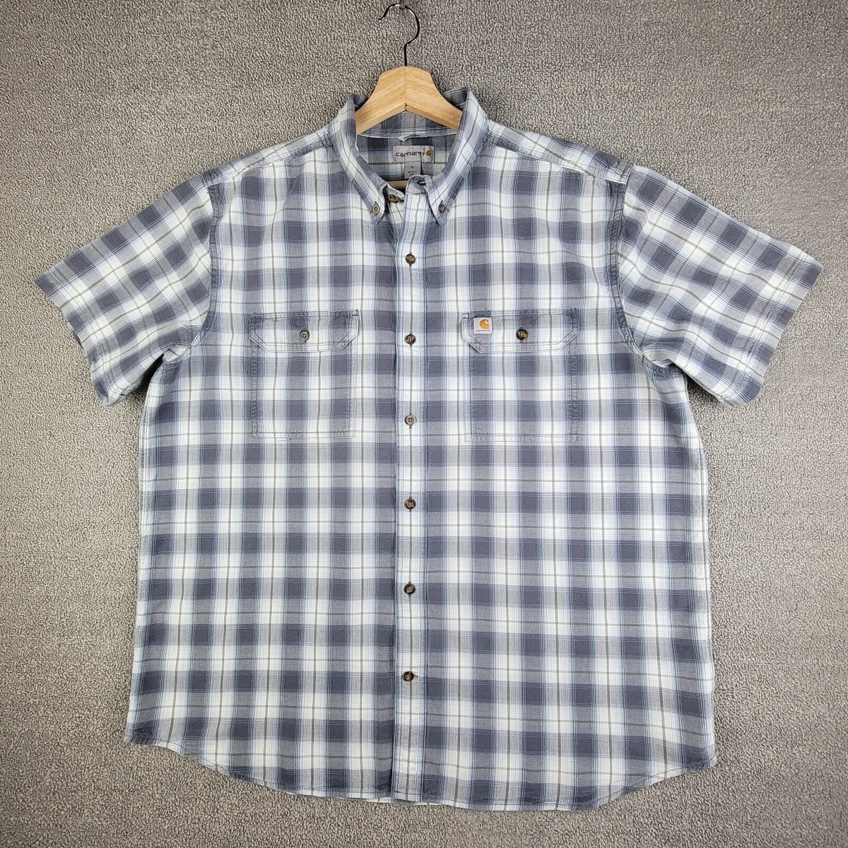 3️⃣様 Carhartt Shirt Men's XL Workwear 100% Cotton Flap Pockets