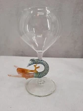 2004 Milon Townsend Blonde Mermaid Wine Goblet Glass