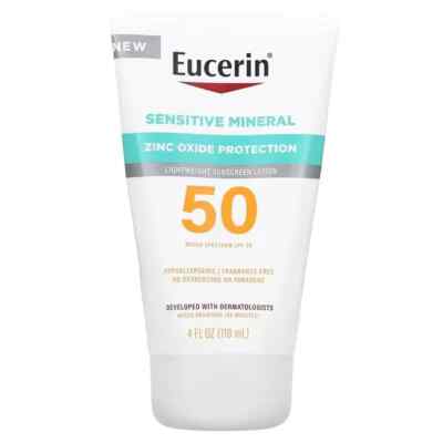 EUCERIN SUN SENSITIVE MINERAL SPF50 LOT 4OZ Exp 09/2025