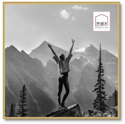 Haes Deco Easy Frame Kunststoff-Fotorahmen Gold 50x50 cm