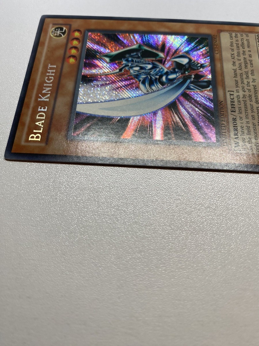 Yugioh Blade Knight Secret Rare Limited Edition CT1-EN002 HP Yugioh Blade Knight Secret Rare Limited Edition CT1-EN002 HP
