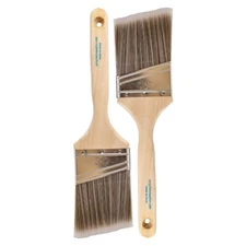 2-Pack - 3" Angle Brushes for All Latex and Oil Paints & Stains