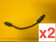 Lot of 2 Genuine Microsoft xbox 360 USB Breakaway Cable For Wired Controller
