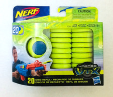 NIB Hasbro Nerf Vortex VTX 20 Disc Refill Recharge Toy - Green