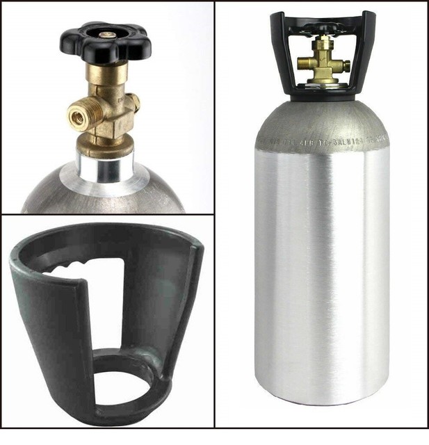 50 lb. New Aluminum CO2 Cylinder CGA320 & Handle DOT Approved eBay