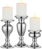 Schwarze Kerzenleuchter Set Vintage Metall Hochzeit Party Stumpenkerzen