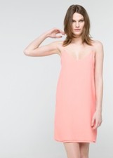 NEW MANGO (Zara Group) Light/ Pastel Red (Coral) Dress size EUR L USA M