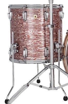 Ludwig Classic Maple 14x14" Vintage Pink Oyster Floor Tom Drum +Legs ...