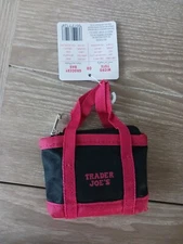 Red and Black Trader Joe’s Micro Mini tote Grocery  Bag. Limited Edition. BNWT