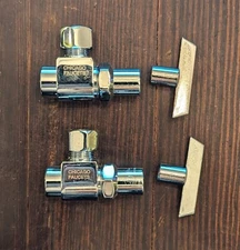 Pair(2)Chicago 1/2" sweat inlet x 1/2" Fem Comp Outlet angle stop STC-42-00-AB