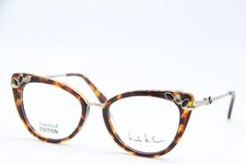 NEW NICOLE MILLER RUNWAY AUVERGNE C02 HAVANA GOLD AUTHENTIC EYEGLASSES 52-18